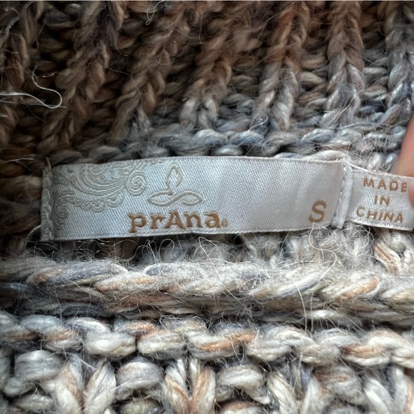 Prana Castillo Mid Weight Sweater Turtleneck Acrylic Nylon Wool Alpaca Sweater - Picture 2 of 5